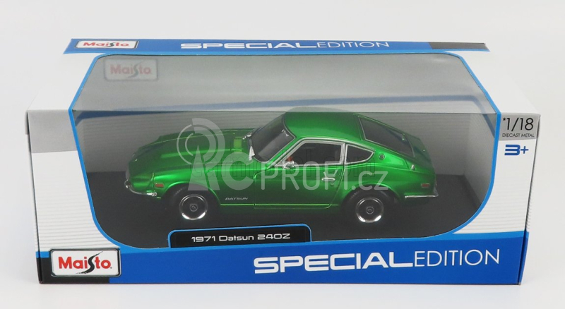 Maisto Nissan Datsun 240z Coupe 1971 1:18 Green Met