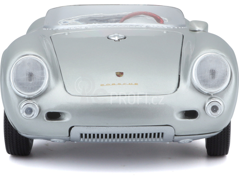 Maisto Porsche 550 A Spyder 1:18 stříbrná