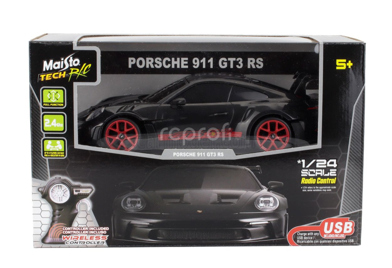 Maisto Porsche 911 992 Gt3 Rs Coupe 2022 1:24 Black