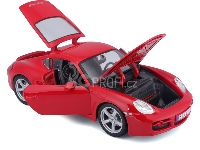 Maisto Porsche Cayman S 1:18 červená