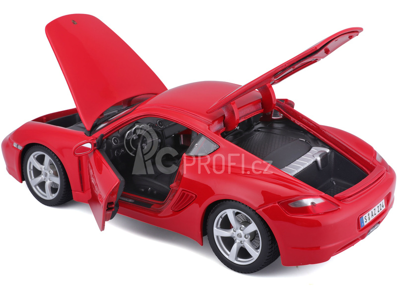 Maisto Porsche Cayman S 1:18 červená