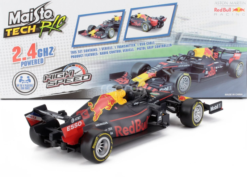 Maisto Red bull F1  Rb15 Team Aston Martin N 33 Season 2019 Max Verstappen 1:24 Matt Blue