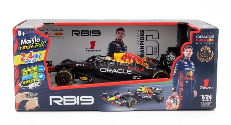 Maisto Red bull F1 Rb19 Team Oracle Red Bull Racing N 1 World Champion Season 2023 Max Verstappen 1:24 Matt Blue