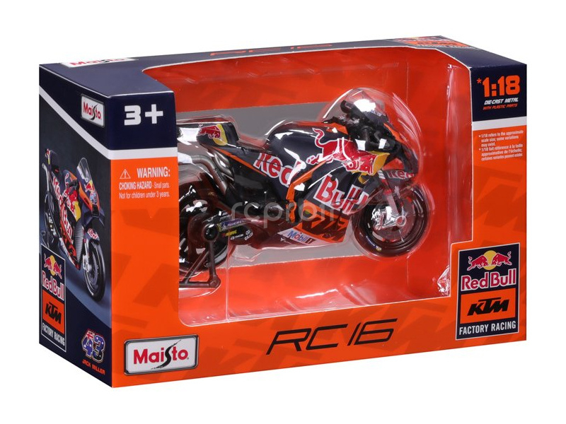 Maisto Red Bull KTM Factory Racing 2023 #43 Miller