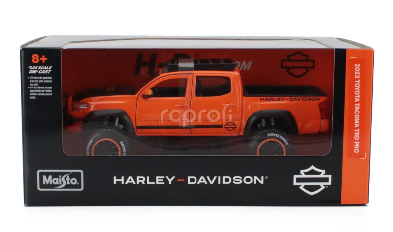 Maisto Toyota Tacoma Trd Pro Pick-up Harley Davidson 2023 1:24 Oranžová Černá