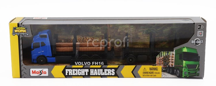 Maisto Volvo Fh16 Xl 750 Truck Trasporto Tronchi Trunk Transport 2018 1:64 Modrá Černá