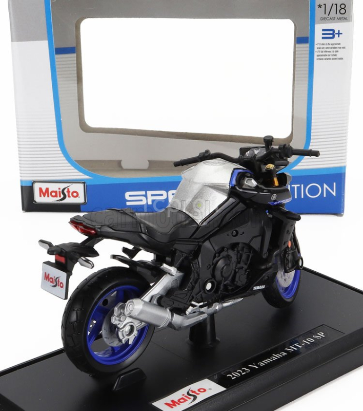 Maisto Yamaha Mt-10 Sp 2023 1:18 Černá Stříbrná