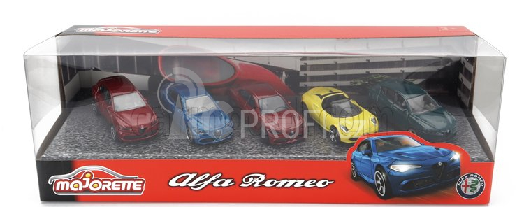 Majorette Alfa romeo Set pěti modelů 1:64