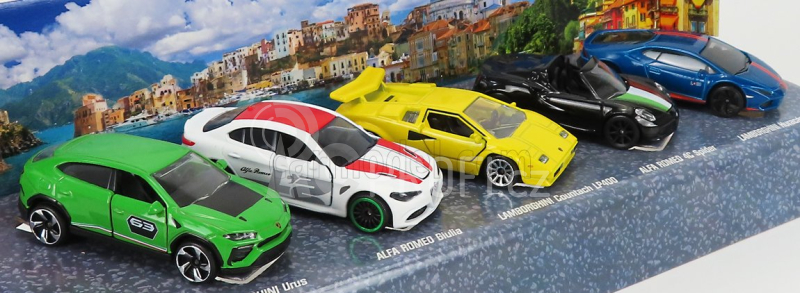 Majorette Lamborghini Set pěti modelů Italy Dreams Cars 1:64