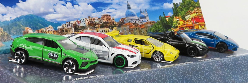 Majorette Lamborghini Set pěti modelů Italy Dreams Cars 1:64