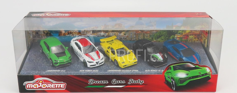 Majorette Lamborghini Set pěti modelů Italy Dreams Cars 1:64
