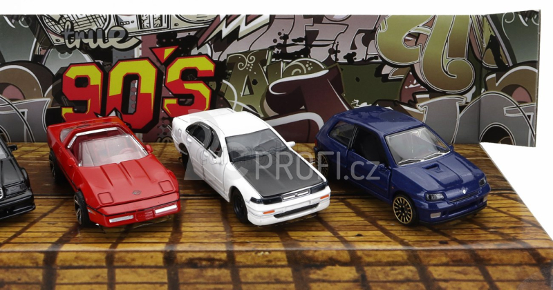Majorette Mercedes benz Set 4x Youngster 90's Cars 1:64 Různé