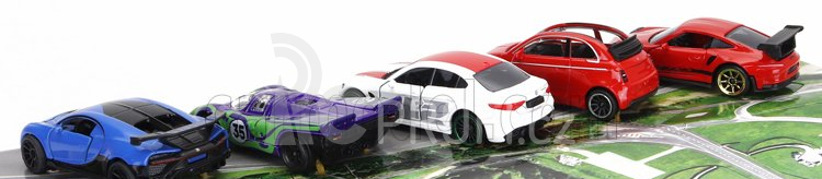 Majorette Porsche Set pěti modelů 1:64