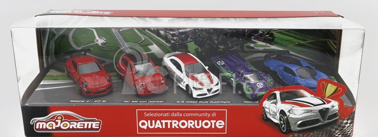 Majorette Porsche Set pěti modelů 1:64