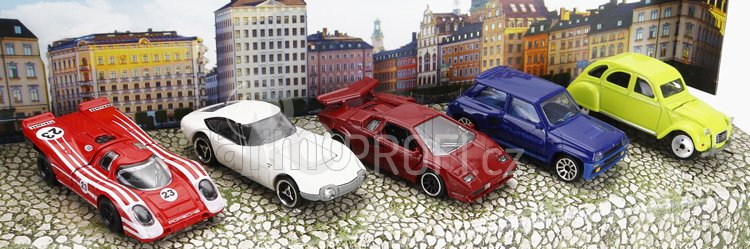 Majorette Renault Set pěti modelů 1:64