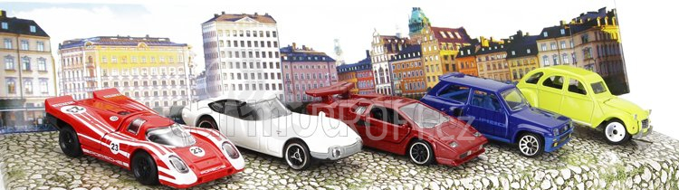 Majorette Renault Set pěti modelů 1:64
