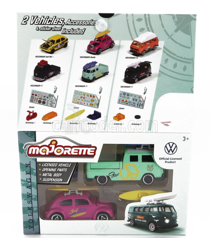 Majorette Volkswagen Set dvou modelů 1:64