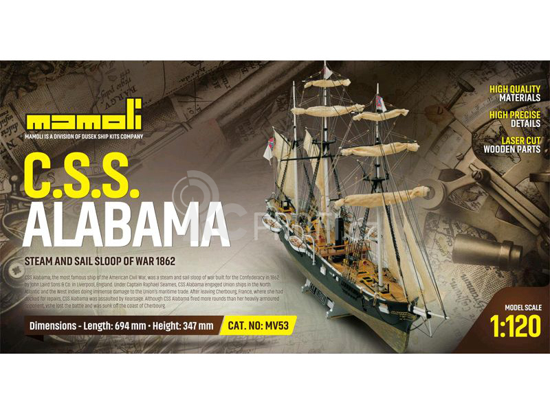 MAMOLI Alabama 1862 1:120 kit