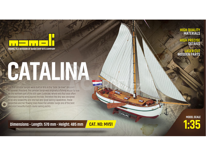 MAMOLI Catalina 1876 1:35 kit