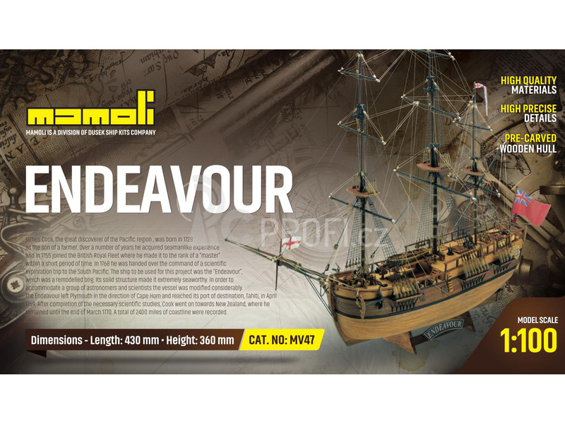 MAMOLI Endeavour 1769 1:100 kit