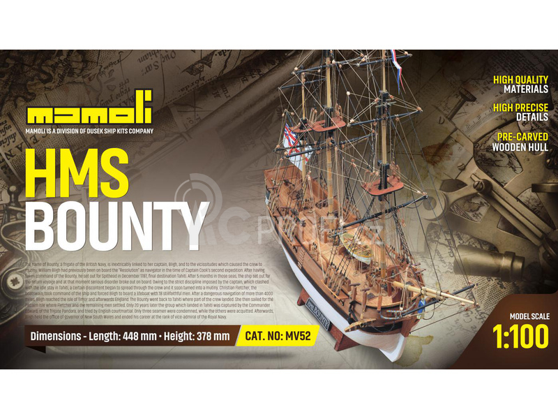 MAMOLI H.M.S. Bounty 1787 1:100 kit
