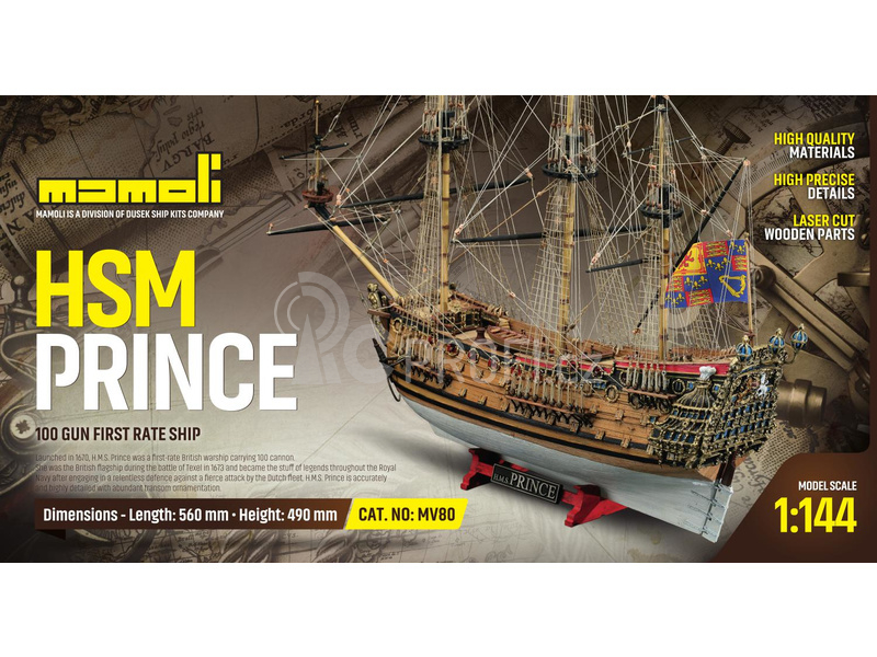 MAMOLI H.M.S. Prince 1670 1:144 kit