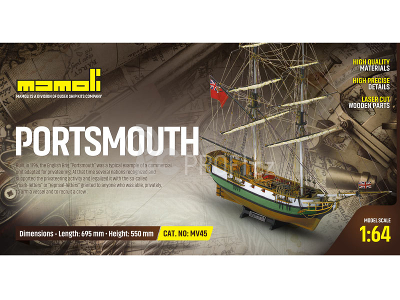 MAMOLI Portsmouth 1796 1:64 kit