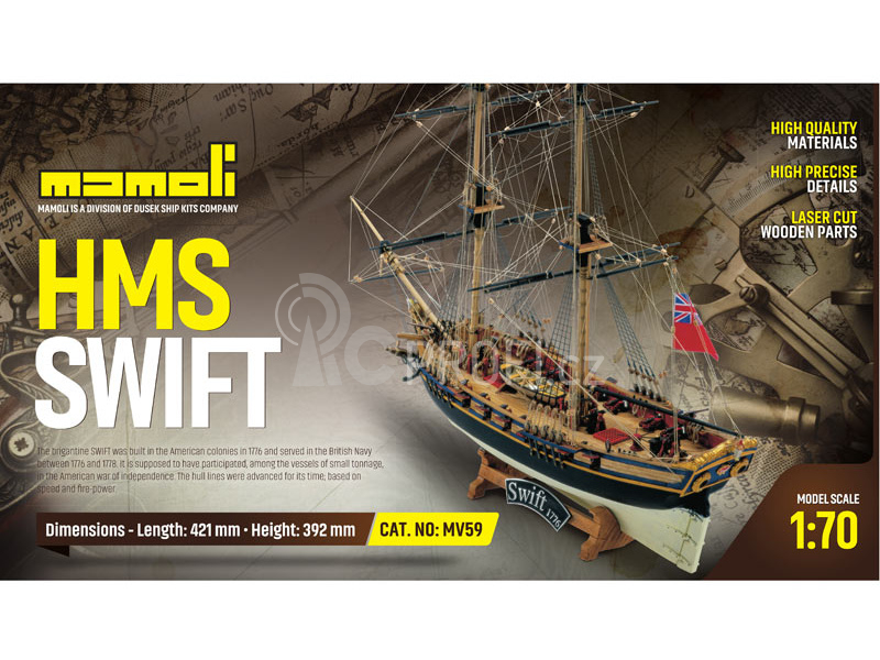 MAMOLI Swift 1776 1:70 kit