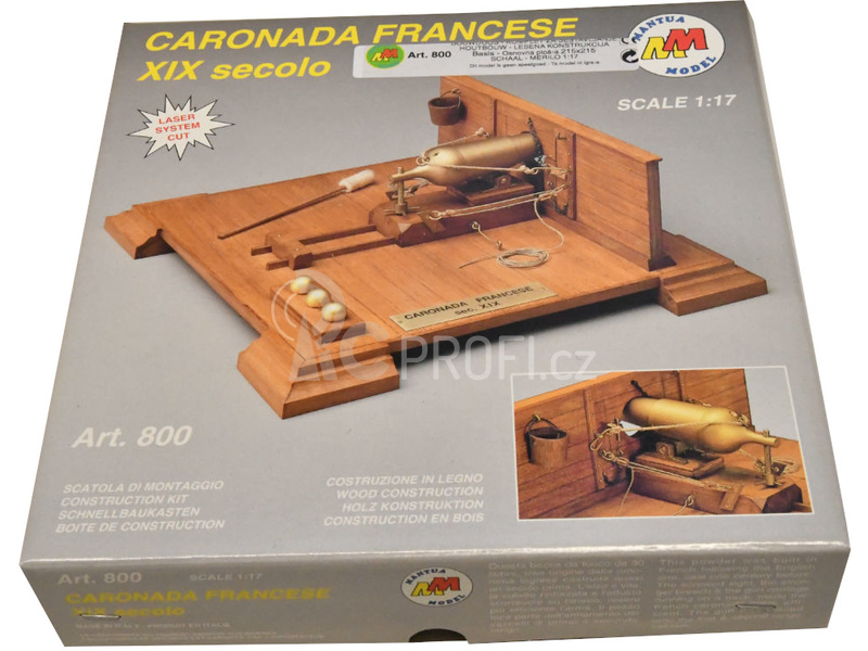 Mantua Model Francouzský kanón 1:17 kit