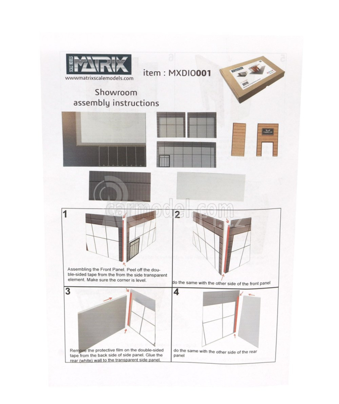 Matrix scale models Accessories Diorama - Showroom With Parking For Several Models 1:43 Různé