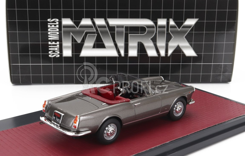 Matrix scale models Alfa romeo 2600 Spider Cabriolet Open 1962 1:43 Grey Met