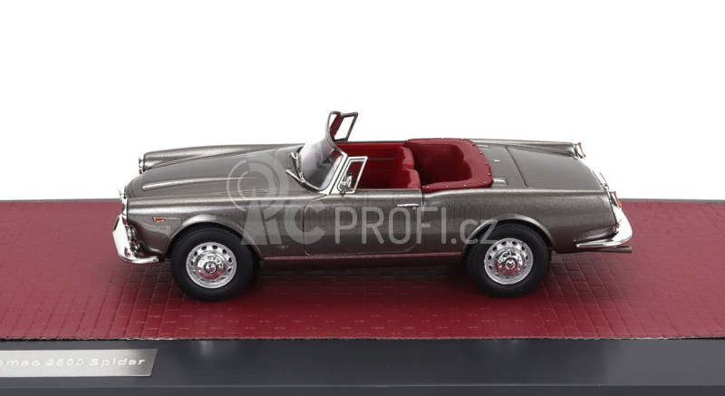 Matrix scale models Alfa romeo 2600 Spider Cabriolet Open 1962 1:43 Grey Met