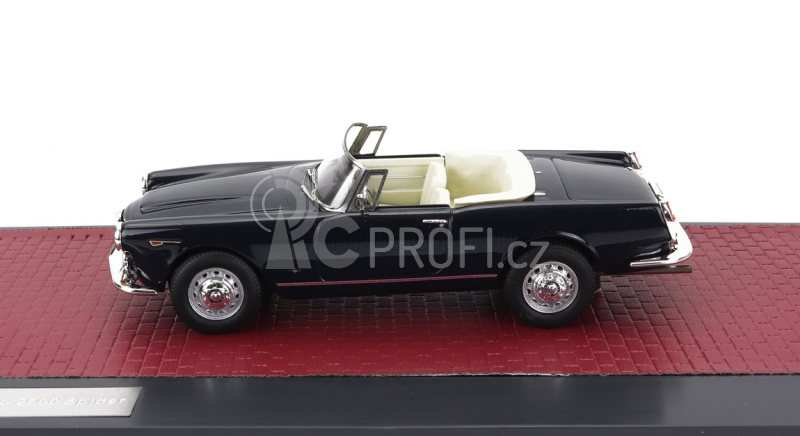Matrix scale models Alfa romeo 2600 Spider Cabriolet Open 1962 1:43 Tmavě Modrá