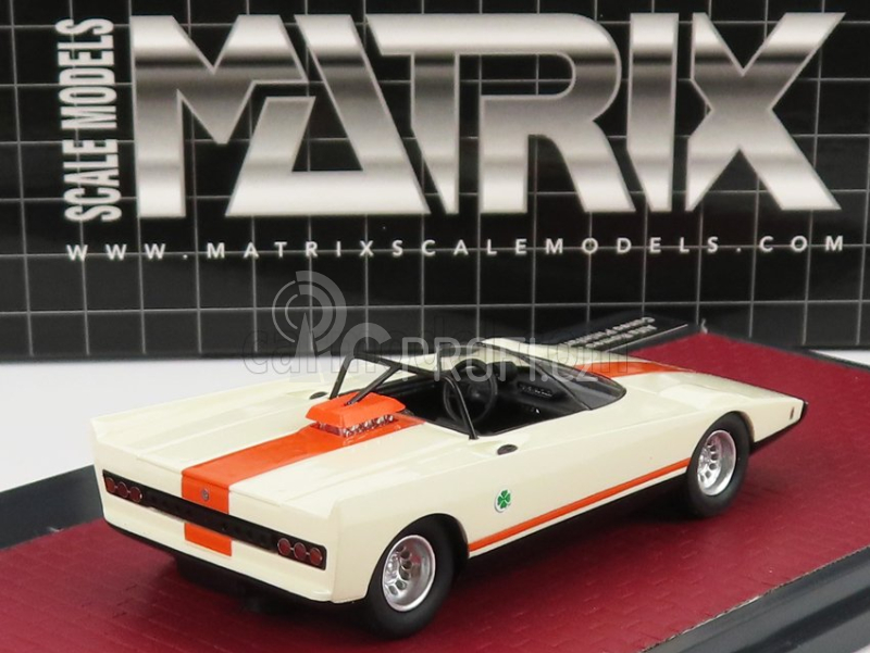 Matrix scale models Alfa romeo 33 Spider Speciale Cuneo 1971 1:43 Bílá