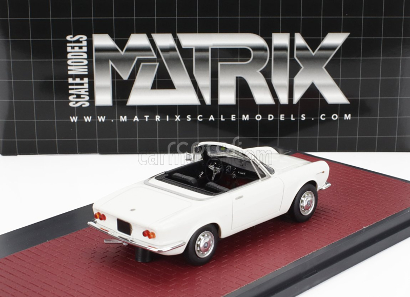 Matrix scale models Alfa romeo Giulia Gt Cabriolet Spider Prototipo 1963 1:43 Bílá