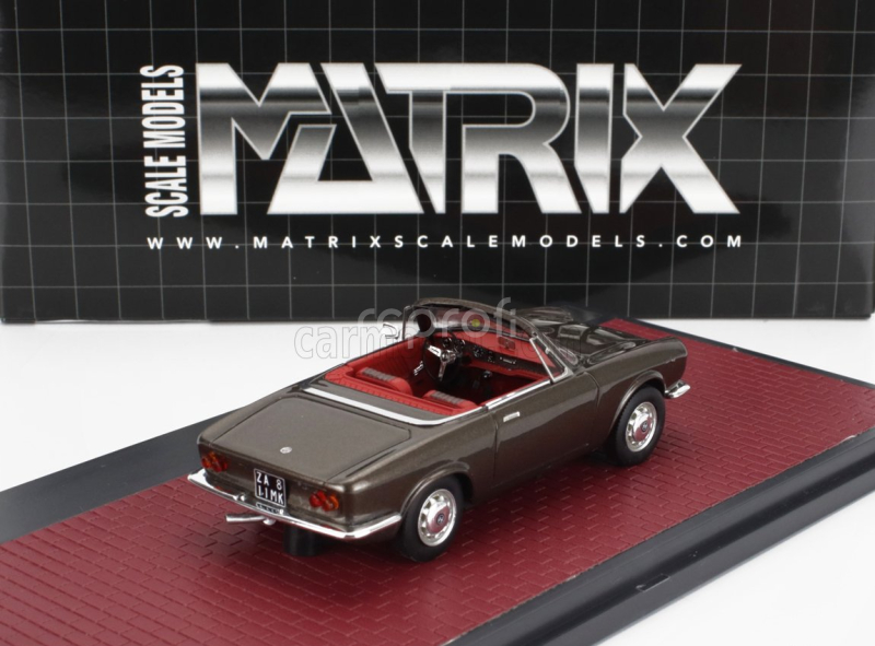 Matrix scale models Alfa romeo Giulia Gt Cabriolet Spider Prototipo 1963 1:43 Brown Met