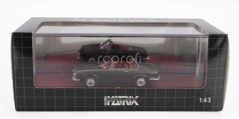 Matrix scale models Alfa romeo Giulia Gt Cabriolet Spider Prototipo 1963 1:43 Brown Met