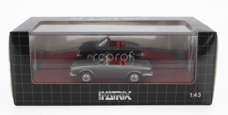 Matrix scale models Alfa romeo Giulia Gt Cabriolet Spider Prototipo 1963 1:43 Grey Met
