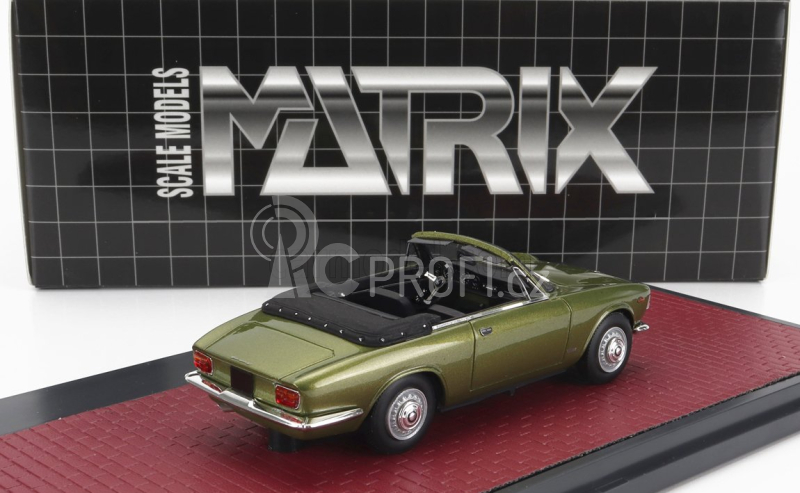 Matrix scale models Alfa romeo Giulia Gtc Cabriolet Open 1964 1:43 Green Met