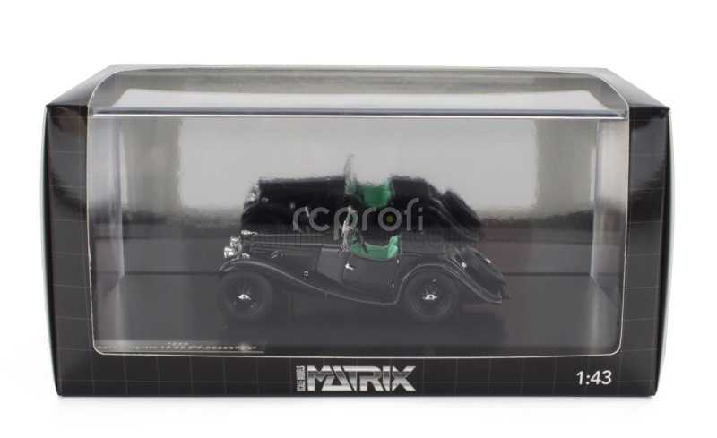 Matrix scale models Aston martin 15/98 2-4 Seater Roadster Open 1938 1:43 Black