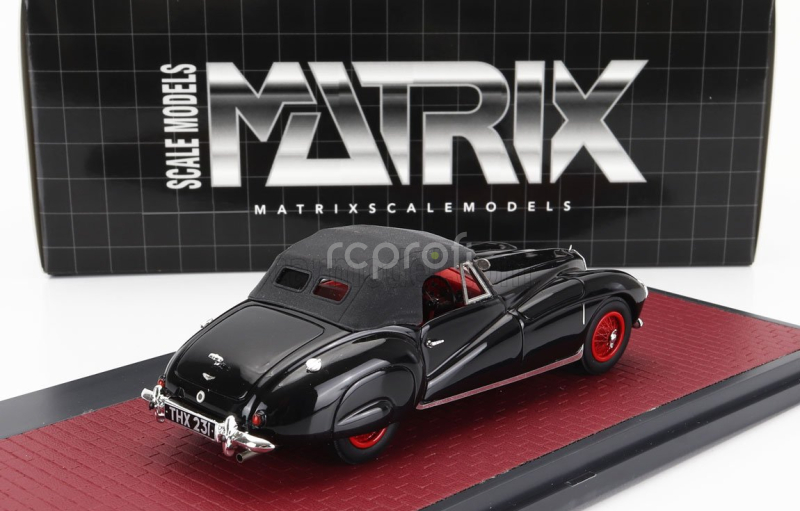 Matrix scale models Aston martin 2-l Sports Spider Cabriolet Closed 1949 1:43 Black