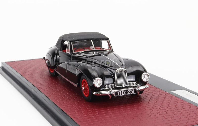 Matrix scale models Aston martin 2-l Sports Spider Cabriolet Closed 1949 1:43 Black