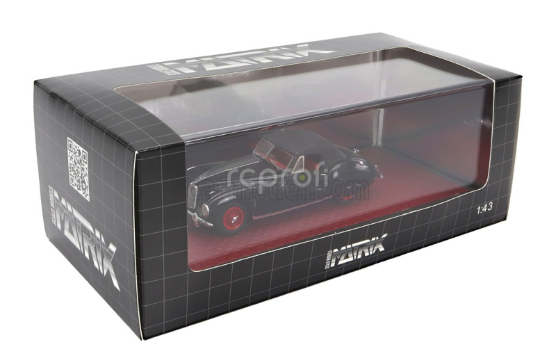 Matrix scale models Aston martin 2-l Sports Spider Cabriolet Closed 1949 1:43 Black
