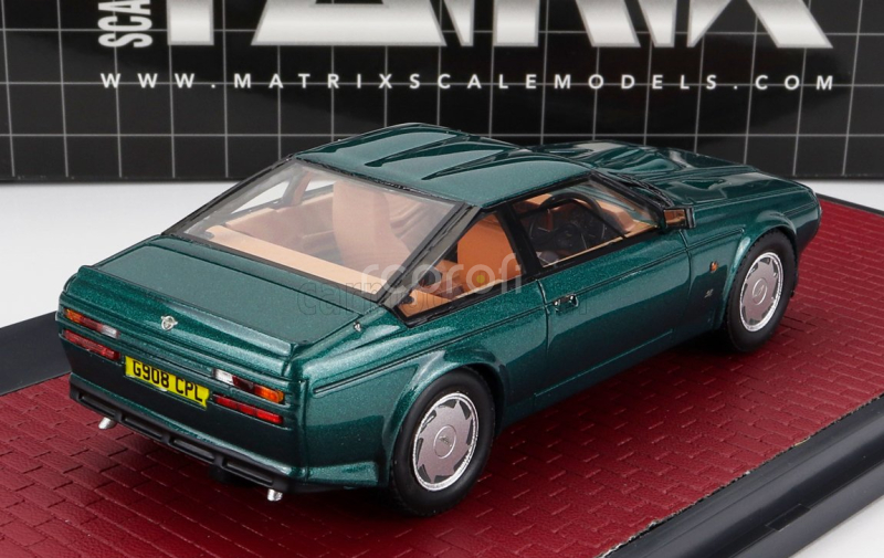 Matrix scale models Aston martin V8 Zagato 1986 1:43 Green Met