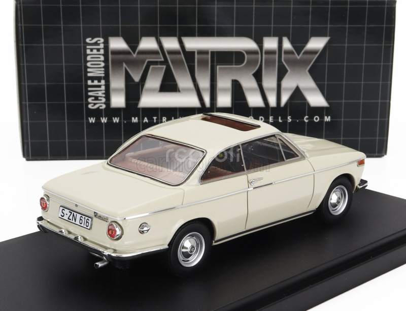 Matrix scale models BMW 1602 Baur Coupe 1967 1:43 Cream