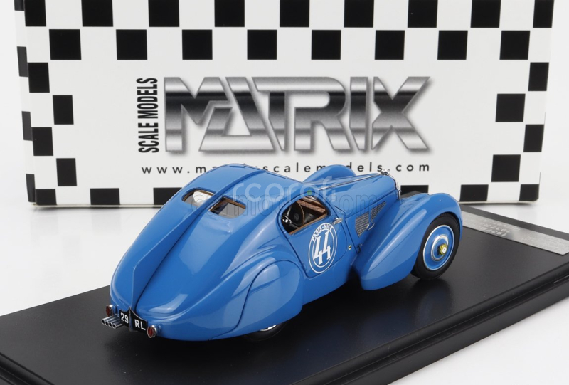 Matrix scale models Bugatti T51 Dubos N 44 Rally Paris Nice 1931 1:43 Světle Modrá