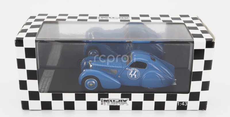 Matrix scale models Bugatti T51 Dubos N 44 Rally Paris Nice 1931 1:43 Světle Modrá
