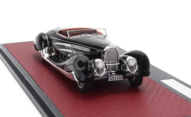 Matrix scale models Bugatti Type 57c Cabriolet Van Vooren 1939 1:43, černá