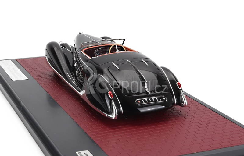 Matrix scale models Bugatti Type 57c Cabriolet Van Vooren 1939 1:43, černá