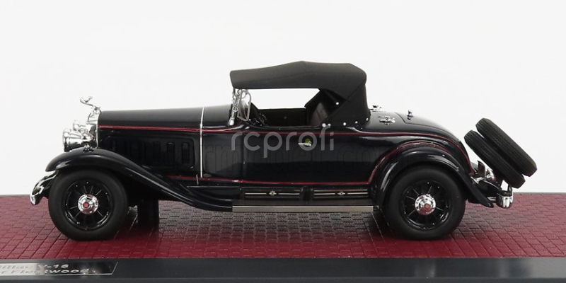 Matrix scale models Cadillac 452a V16 Roadster Fleetwood Closed 1930 1:43 Black